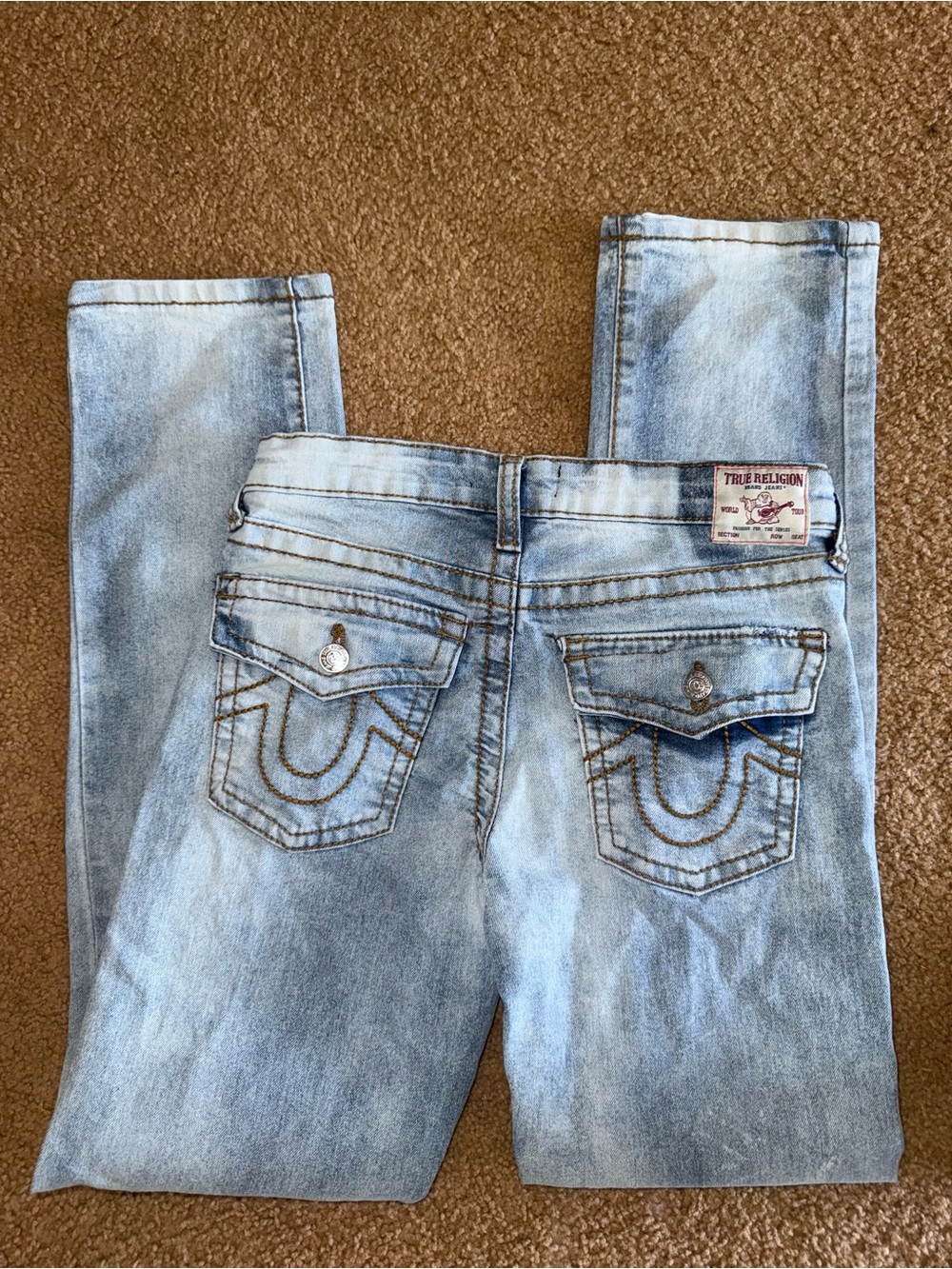 True Religion Light Wash Blue Kids Jeans